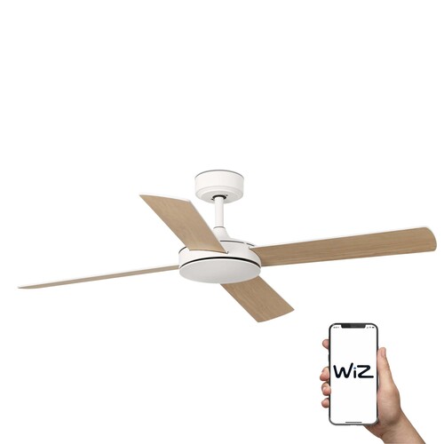 MALLORCA DC Ø1320MM BLANCO 4 PALAS BLANCO ARCE WIZ