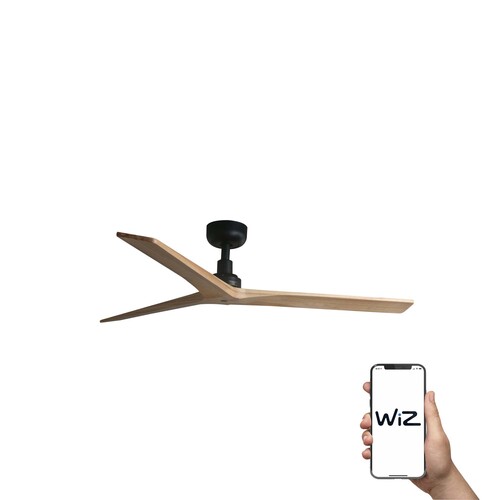 KLIM M Ø1250MM NEGRO 3 PALAS PINO WIZ