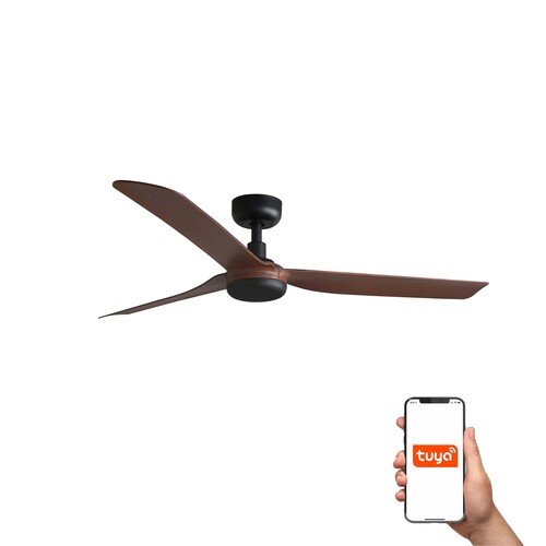 110V PUNT Ø1300 NEGRO 3 PALAS NOGAL TUYA