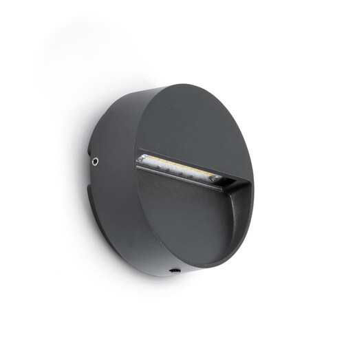 DUNE APLIQUE REDONDO GRIS OSCURO 3W 4CCT