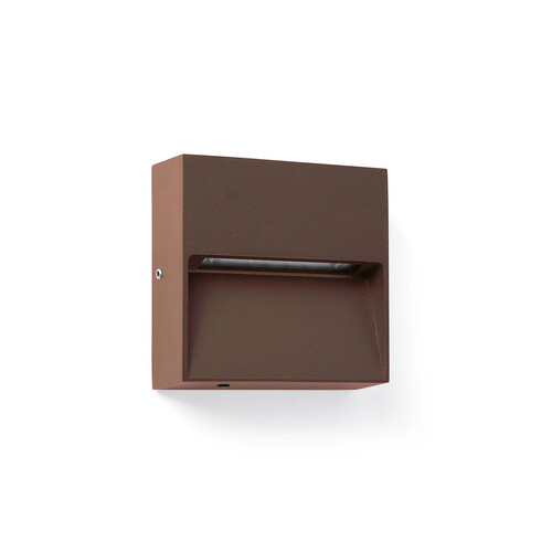 DUNE APLIQUE CUADRADO MARRON OXIDO 3W 4CCT