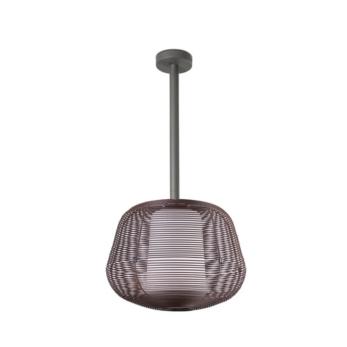 NARA COLGANTE FIJA H500 MARRON OXIDO 1xE27