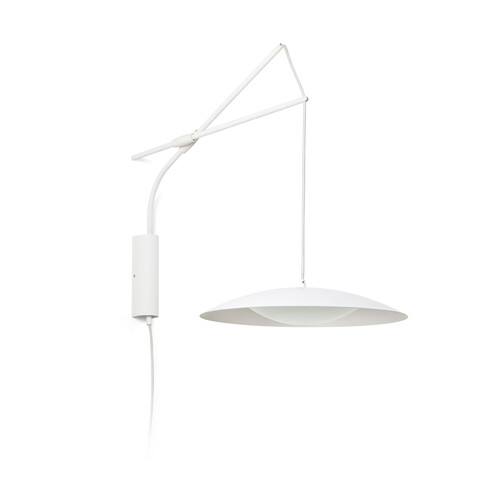 SLIM APLIQUE EXTENSIBLE BLANCO LED Ø40 CMS