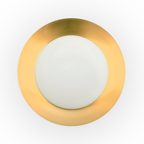 SIDE PLAFON Ø450 NEGRO/ORO SATINADO LED 20W 3000K