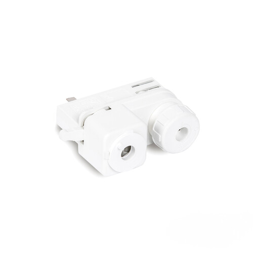 ADAPTADOR MECANICO BLANCO PARA CARRIL TRIFASICO