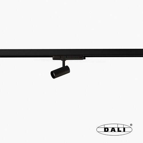 FOST TRACK Ø40 7W NEGRO 18° 3000K CRI90 DALI