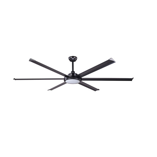 ROTTERDAM 20 XL Ø2000MM NEGRO 6P 32W LED 3000K