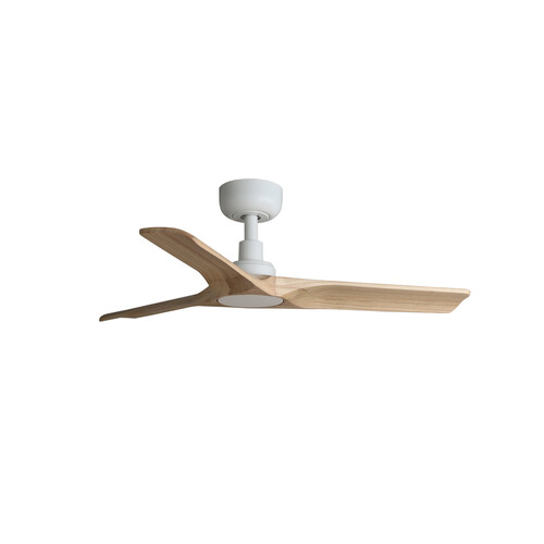 110V HEYWOOD S Ø900MM BLANCO 3 PALAS MADERA CLARA