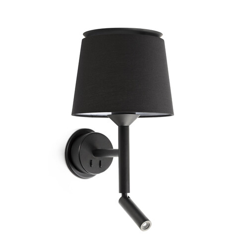 SAVOY APLIQUE LECTOR NEGRO PANT. NEGRA 1xE26