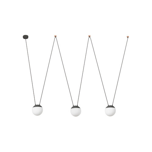 MINE SPACE GRIS OSCURO 3 LUCES