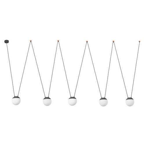 MINE SPACE GRIS OSCURO 5 LUCES