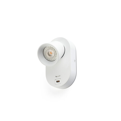 CORB APLIQUE BLANCO GU10 + USB