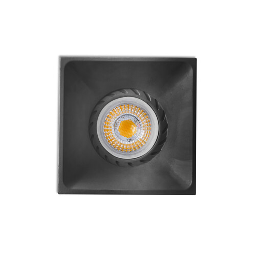 NEON EMPOTRABLE CUADRADO NEGRO 1xGU10/MR16/LED