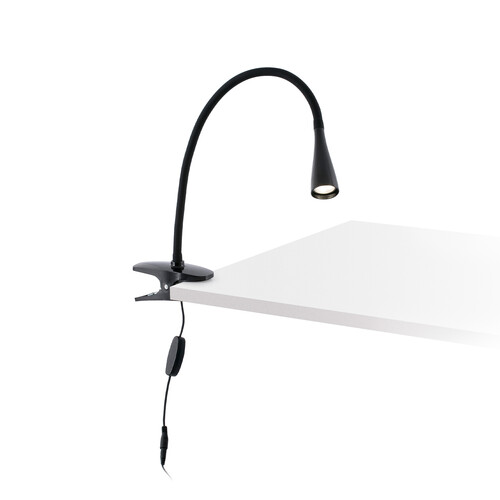 LENA FLEXO PINZA NEGRO LED 3W 4000K