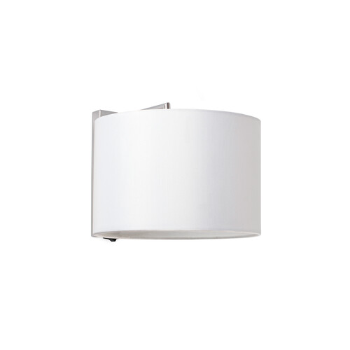SAHARA APLIQUE CROMO PANTALLA BLANCA 1xE27 60W