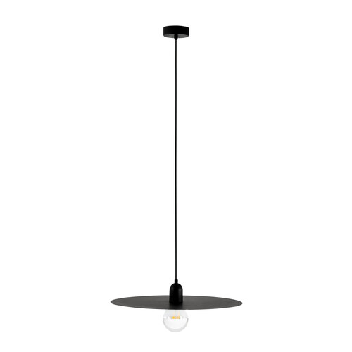 PLAT COLGANTE NEGRO E27 60W