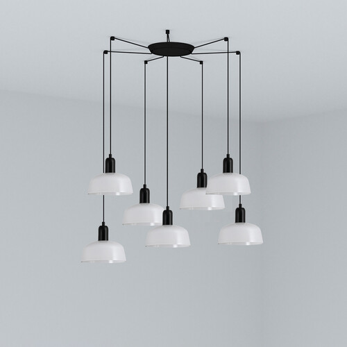 TATAWIN COLGANTE PANTALLA S BLANCA 1xE27 7L