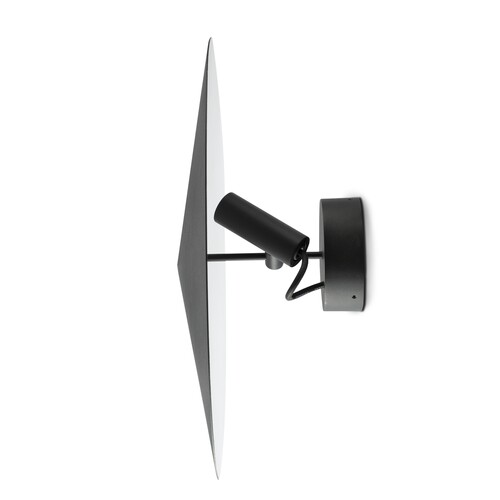 CLAP PROY APL/PLAF NEGRO LED 6W 3000K 38° C/PLAT S