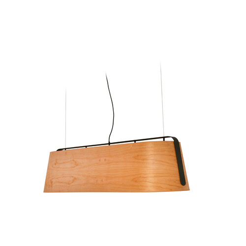 STOOD COLGANTE NEGRO PANTALLA MADERA 5XE26