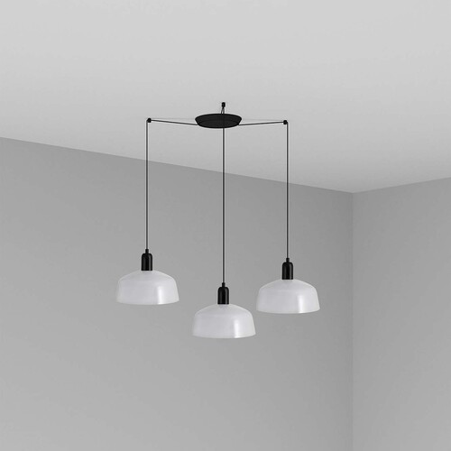 TATAWIN COLGANTE PANTALLA METAL M BLANCA 3xE27