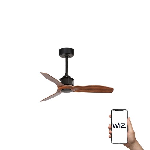 JUST FAN S Ø810MM NEGRO PALAS MADERA WIZ