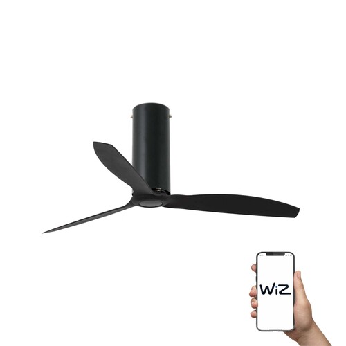 TUBE FAN Ø1280MM NEGRO MATE 3 PALAS NEGRAS WIZ