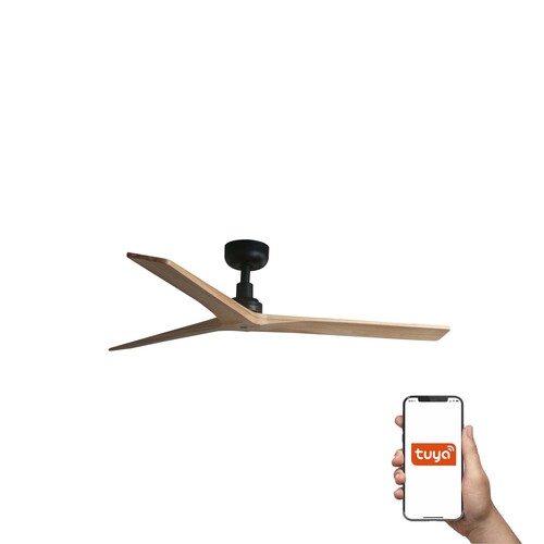 KLIM M Ø1250MM NEGRO 3 PALAS PINO TUYA