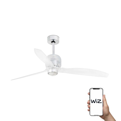 DECO FAN M LED Ventilador cromo 3000K WIZ