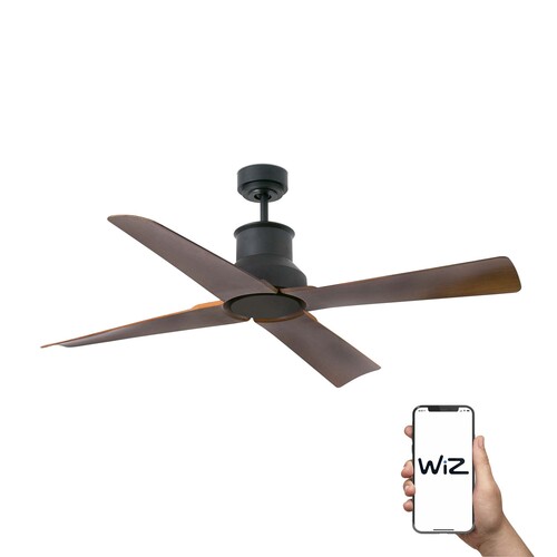 WINCHE Ø1300MM DC NEGRO MATE 4P MARRON IP44 WIZ