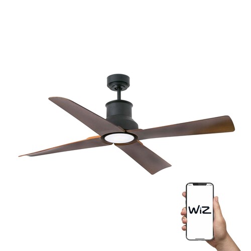 WINCHE Ø1300MM DC NEGRO MAT 4P MARRON IP44 19W WIZ