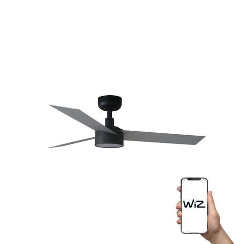 CRUISER S Ø1060MM NEGRO 3 PALAS ALUM 18W LED WIZ