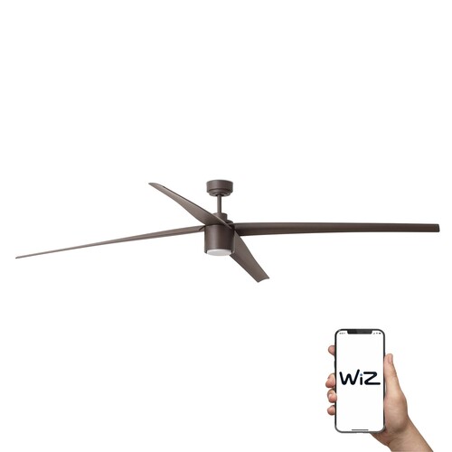 ATTOS XXL Ø2130MM MARRON 4 PALAS LED 20W 3000K WIZ