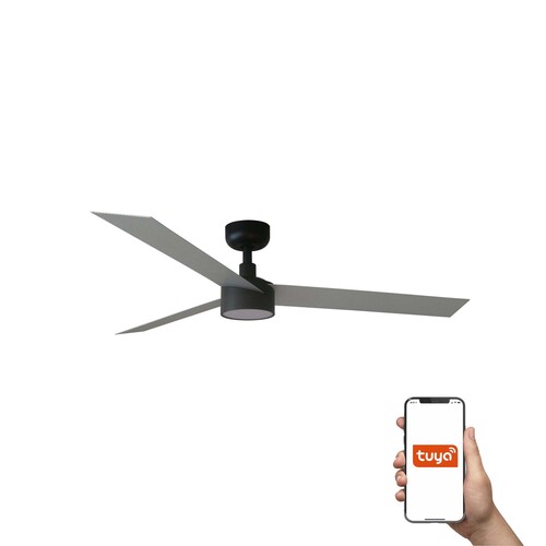 CRUISER L Ø1320MM NEGRO 3 P ALUM 18W LED DIM TUYA