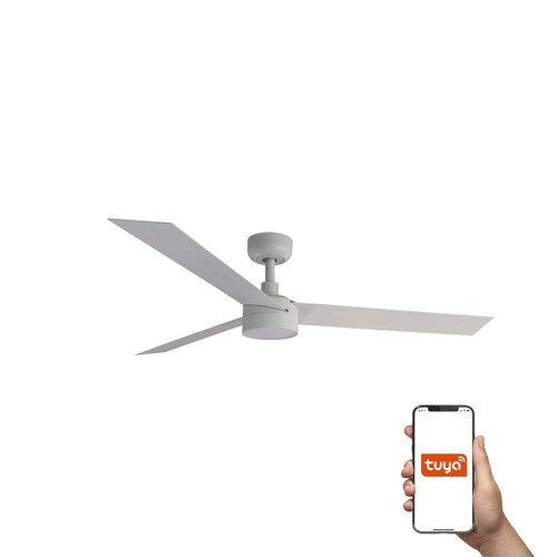 CRUISER L Ø1320MM BLANCO 3 PALAS 18W LED DIM TUYA