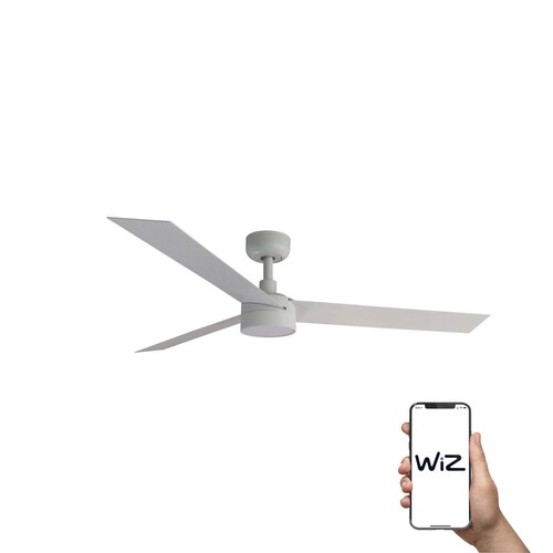 CRUISER L Ø1320MM BLANCO 3 PALAS BLANCAS LED WIZ