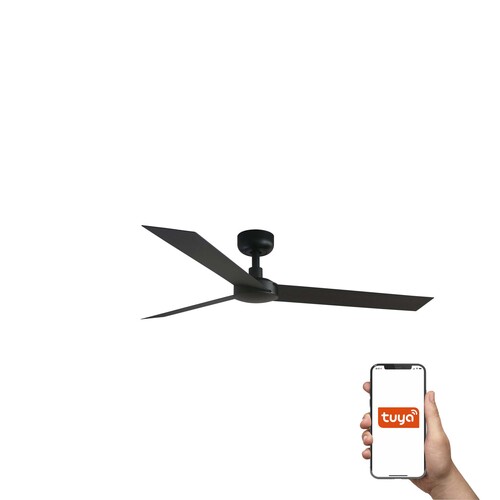 110V CRUISER L Ø1320 NEGRO 3 PALAS NEGRAS TUYA