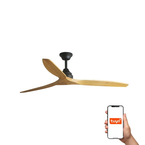ALO L Black/wood fan TUYA
