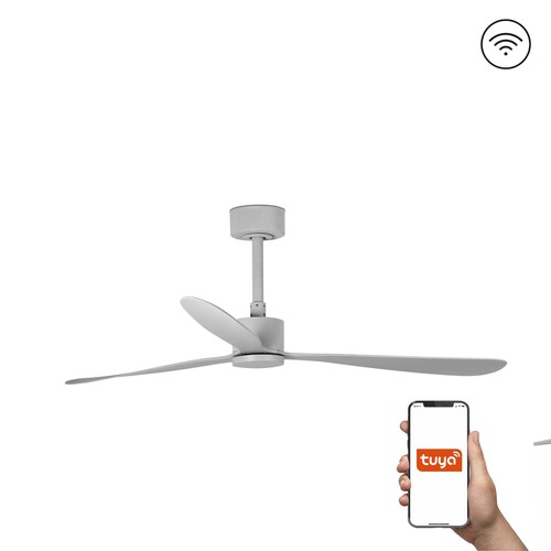 110V AMELIA Ø1320 GRIS 3 PALAS GRISES TUYA