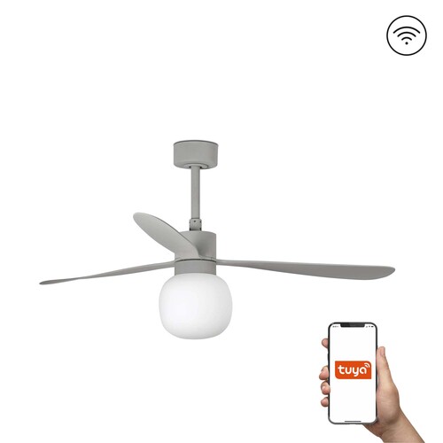 AMELIA Ø1320MM GRIS 3 PALAS BALL 20W 2700K TUYA