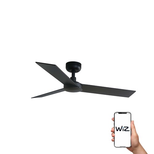 RUDDER S Ø1060MM NEGRO 3 PALAS NEGRAS NOGAL WIZ