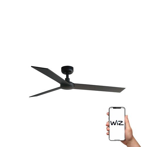 RUDDER L 3 Ø1320MM NEGRO 3 PALAS NEGRAS NOGAL WIZ