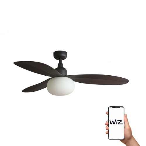 PALMA M Ø1290MM MARRON 3 P IP44 SEASIDE 1xE27 WIZ