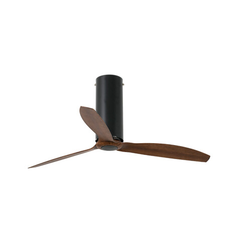 TUBE FAN Ø1280 MM NEGRO MATE 3 PALAS MADERA