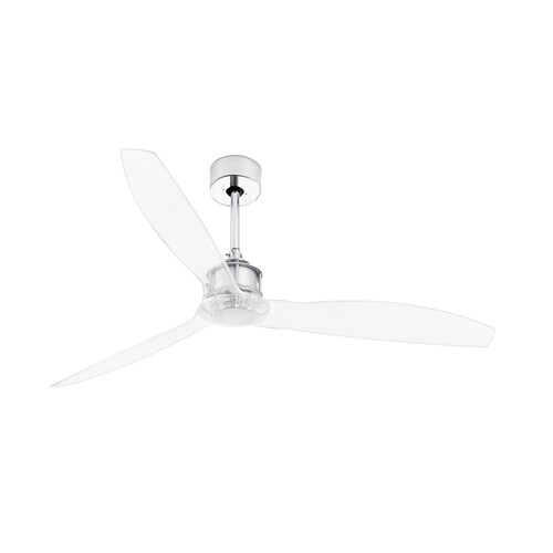 JUST FAN Ø1280 MM CROMO 3 PALAS TRANSPARENTES