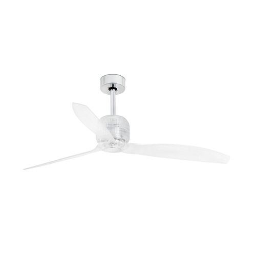 DECO FAN Ø1280 MM CROMO 3 PALAS TRANSPARENTES