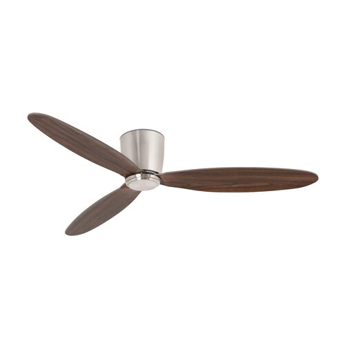 NIAS L Ventilador níquel mate/nogal