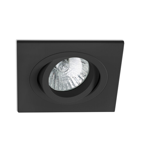 RADON EMPOTRABLE CUAD. NEGRO GU10/MR16/LED