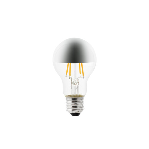A60 ESPEJO PLATA E27 LED 4W 2700K DIMABLE