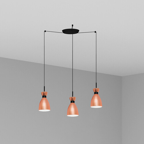 RETRO COLGANTE COBRE 1xE14 20W 3L