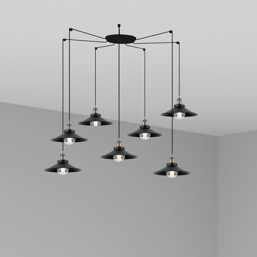 MARLIN COLGANTE NEGRO E27 60W 7L